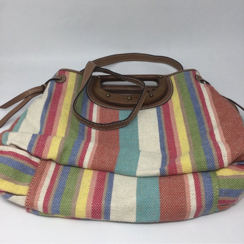 FOSSIL CROSSBODY STRIPES Rainbow PURSE - HAND BAG - Picture 10 of 16